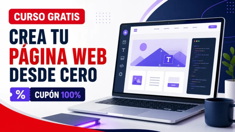 Curso gratis para crear una página web desde cero con cupón del 100%