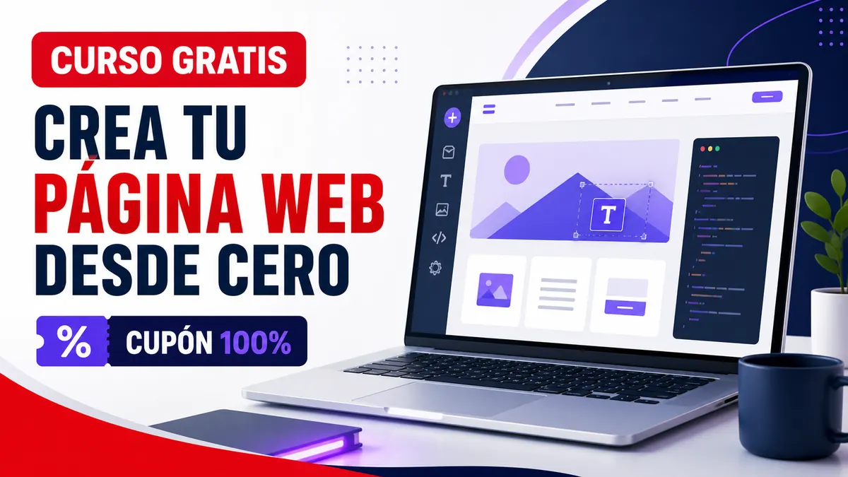 Curso gratis para crear una página web desde cero con cupón del 100%