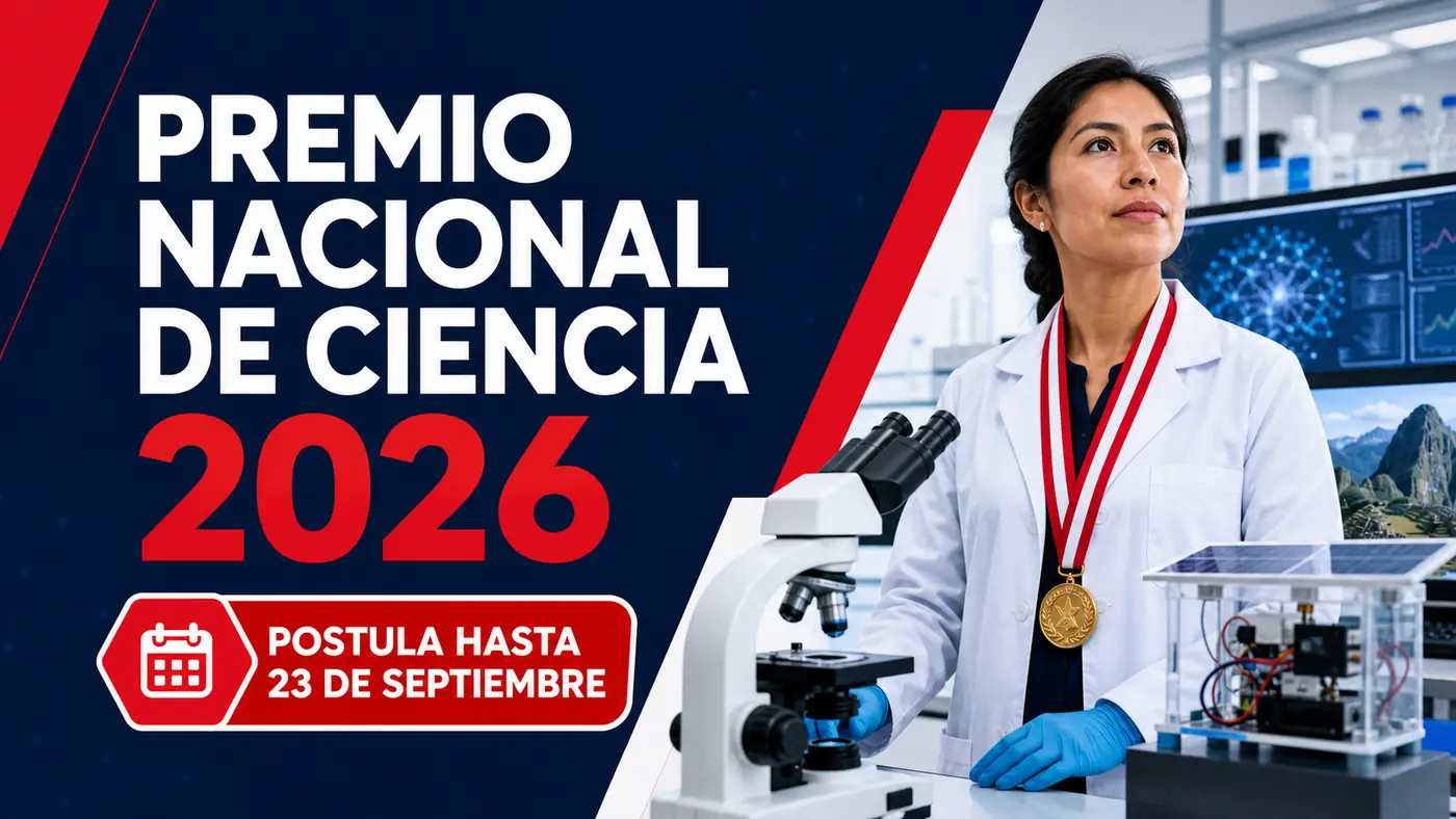 Premio Nacional de Ciencia 2026: postulación hasta el 23 de septiembre