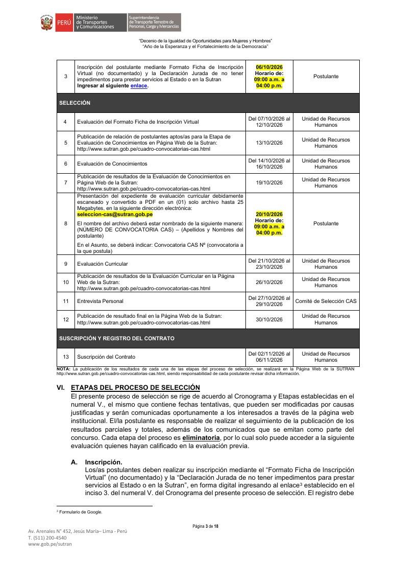 La ficha virtual corresponde al 6 de octubre; el expediente curricular se presenta más adelante